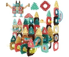 Magnetinis konstrukcinis WOOPIE 3D rinkinys 128vnt