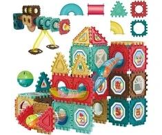 Magnetinis konstrukcinis WOOPIE 3D rinkinys 68 vnt