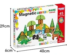 WOOPIE magnetinis konstruktorius 3D Retieji gyvūnai