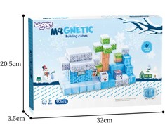 WOOPIE Magnetinis 3D Konstruktorius Žiemos Pasaulis 66vnt