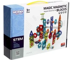 Magnetinis konstruktorius 3D rinkinys su kamuoliukų trasa Woopie 113vnt