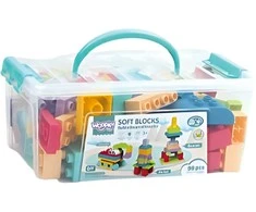 Minkštas konstruktorius kaladėlės WOOPIE Soft Blocks