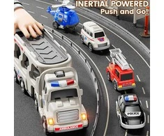 Woopie Žaislai Didelis Gelbėjimo Rinkinys: Sunkvežimis + 4 Automobiliai