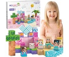 WOOPIE Magnetic Blocks Cubes Magnets 86pcs 3D Educational Puzzle Montessori Set for Children 3+