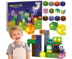 WOOPIE Magnetic Blocks Glowing Halloween 63 pcs.