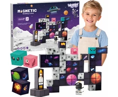 WOOPIE Magnetic Construction Cubes Cosmos 74 pcs.
