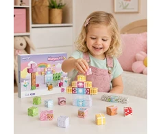 Woopie Magnetic Cubes 48 pcs Montessori Educational 3D Puzzle