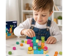 Woopie Magnetic Cubes 63 el Montessori Ocean Puzzle Game 3D