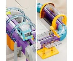 WOOPIE Magnetic Train Track Construction Set with Attraction Effect 126 pcs.