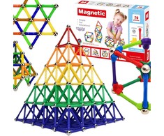 WOOPIE Magnetiniai Konstrukciniai Blokai Creative Puzzle 70 vnt.