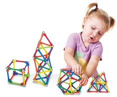 WOOPIE Magnetiniai Konstrukciniai Blokai Creative Puzzle 70 vnt.