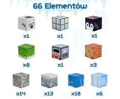 WOOPIE Magnetinis 3D Konstruktorius Žiemos Pasaulis 66vnt