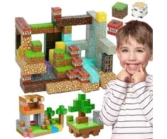 WOOPIE Švietimo Žaislai 3D Magnetiniai Kubo Blokai 63 vnt.