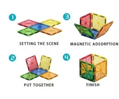 Magnetinis konstruktorius 3D Montessori Woopie