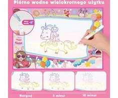 Woopie Piešimo Kilimėlis 2in1 XXL 100x70cm Šviečiantis Tamsoje