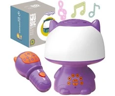Woopie Multifunkcinė Lempa RGB Garsiakalbis Bluetooth Karaoke Moduliatorius Violetinė