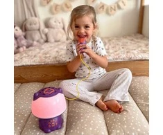 Woopie Multifunkcinė Lempa RGB Garsiakalbis Bluetooth Karaoke Moduliatorius Violetinė
