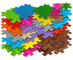 WOOPIE ortopedinis sensorinis kilimėlis Royal Puzzle 26 detalės + 4 mažos