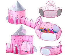Woopie 3-in-1 žaidimų komplektas Pilies palapinė XXL