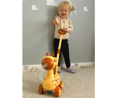 WOOPIE Giraffe Pusher 2-in-1 Bubble Machine for Kids