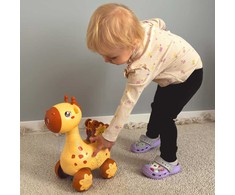 WOOPIE Giraffe Pusher 2-in-1 Bubble Machine for Kids