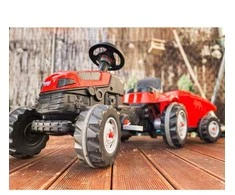 Woopie Pedalinė Traktorius Farmer GoTrac MAXI su Priekaba