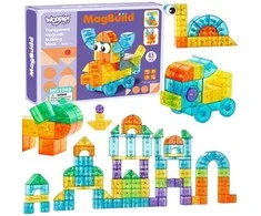 WOOPIE Skaidrios Magnetinės Konstrukcinės Kaladėlės