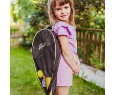 Raketė su putplasčio kamuoliu ir skrajute – paplūdimio ir sodo rinkinys WOOPIE