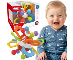 WOOPIE BABY Rattle Teether Sensory Ball for Babies Educational 0+ Soft