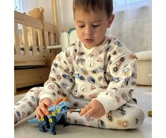 WOOPIE Dinozaurų Konstrukcinis Rinkinys 3 vnt. su Vitu ir Atsuktuvu