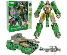 Transformuojantis robotas Sidabrinis Blade 2in1 Woopie tankas