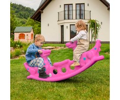 WOOPIE Dino daugiaasmenė supamoji sūpynė, rožinė