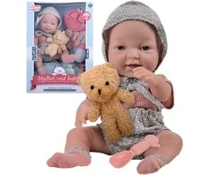WOOPIE ROYAL Lėlė Bobas 36 cm su Apranga ir Mielu Pūkuotu