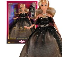 Lėlė Lili su ilga juoda suknele WOOPIE ROYAL 30 cm