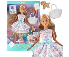 Lėlė Lily WOOPIE ROYAL su pavasarine suknele 30 cm