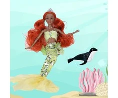 Lėlė Sirena Emi Mermaid su ruoniuku WOOPIE ROYAL