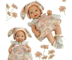 Lėlė kūdikis su zuikio kepuraite WOOPIE ROYAL 24 cm