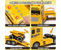 Woopie Žaislas Statybų Automobiliai su Priekaba