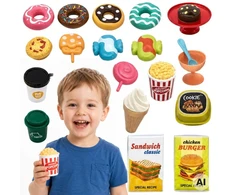 WOOPIE Set of Sweets, Desserts, Ice Creams for Playing in a Cafe Shop 30 pcs
