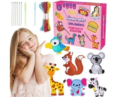 Woopie SEWING KIT FOR KIDS DIY FELT Keychains Animals