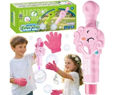 WOOPIE Smoke Bubble Gun Unicorn Fog Bubble Machine Rechargeable