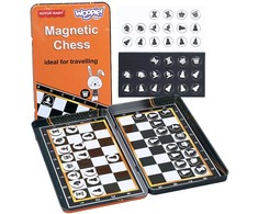 Woopie Magnetinės Šachmatai ir Checkers 2in1 Kelioninė Žaidimų Rinkinys
