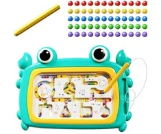 Magnetinė Montessori lavinamoji lenta su labirintu Krabas Woopie
