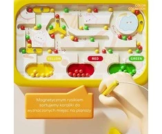 Magnetinė Montessori lavinamoji lenta su labirintu Krabas Woopie oranžinė