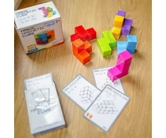WOOPIE Tetris dėlionė su kortelėmis n