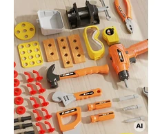 WOOPIE Tool Table for Little Handyman 90 pcs.