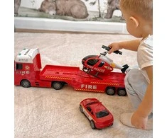 Woopie Žaislų Rinkinys: Traktorius su Priekaba, Sraigtasparnis ir Automobilis su Garso ir Šviesos Efektais