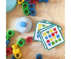 Dėlionė WOOPIE Montessori Dinosaur Puzzle Match Shapes Skill Game