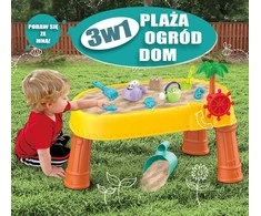 WOOPIE Smėlio ir Vandens Stalas 2in1 Piratų Laivas su 8 Priedais