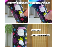 WOOPIE Wireless Karaoke Microphone with Speaker Juodas BT